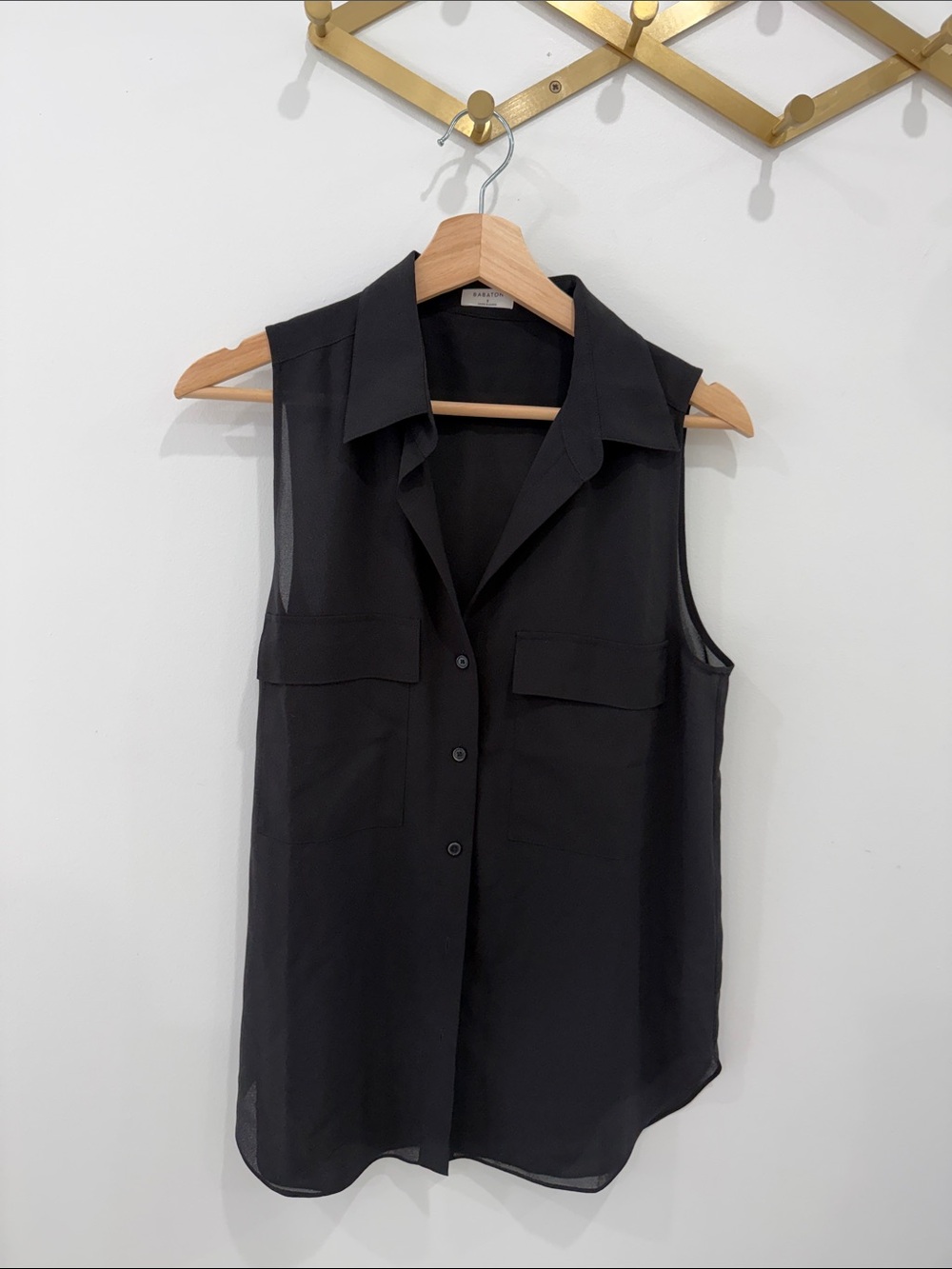Babaton Button-Front Blouse